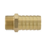 MESS019-34T, brass hose tail 19mm x 3/4" BSPT male