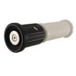 AKRSH03-W, roestvrij stalen sproeikop zwart, witte handgreep