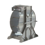 AKM2090, RVS manuele slanghaspel voor 20 m. 2" slang.