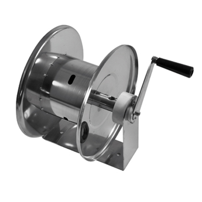 AKM9002, Stainless steel manual hose reel with double support