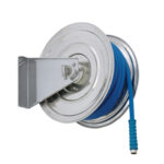 AKM9520, Stainless steel manual hose reel, suitable for 35 m. 3/4" hose or 20 m. 1".