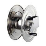 AKM9710, Stainless steel manual hose reel, suitable for 50 m. 1/2" hose or 70 m. 3/8".