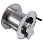 AKM9813, RVS manuele slanghaspel voor 50 m. 1/2" slang of 70 m. 3/8".