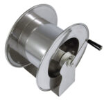 AKM9816, Manueller Schlauchaufroller aus Edelstahl, geeignet für 20 m. 3/4" Schlauch oder 15 m. 1".