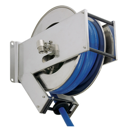 AKV2201, Stainless steel automatic hose reel, suitable for 13 m. 3/4 hose  or 8 m. 1. - AKBO