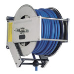 AKV4500, RVS automatische slanghaspel voor 40m 1/2" slang of 40 m. 3/8".