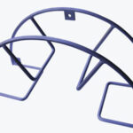 REKFR60, Roestvrij stalen (304) slangenrek Grote uitvoering voor 40 m. 1/2" slang of 30 m. 3/4" slang.