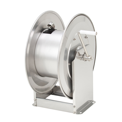 ATKi2 20/12, Manual hose reel stainless steel AISI304, 1/2, for max. 35 m  hose with outside diameter 22 mm. - AKBO
